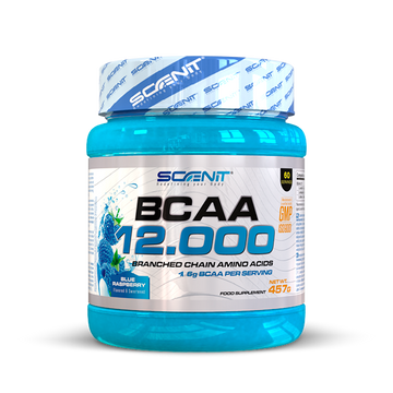 BCAA 12000 - 457 g - Aminoácidos ramificados en polvo, en 2 increibles sabores - Scenit Nutrition