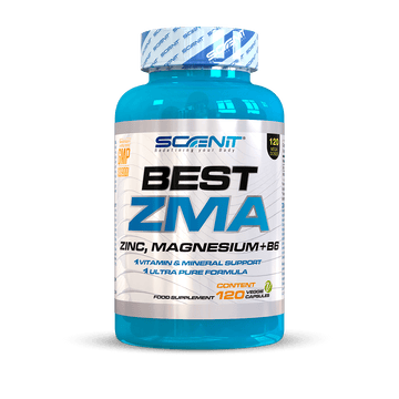 BEST ZMA - Zinc, Magnesio, B6 en 120 Cápsulas Veganas