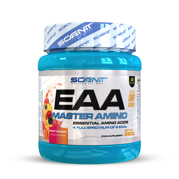 EAA Master Amino - 390 g - Aminoácidos esenciales, 9 EAAs en 2 increíbles sabores - Scenit Nutrition