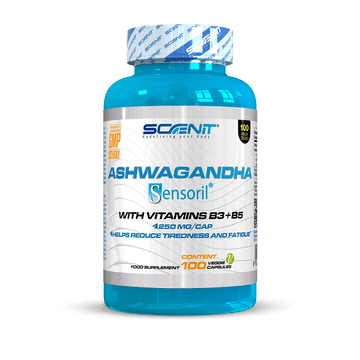 Ashwagandha Sensoril® con más de 10% withanólidos y Vitamina B3 y B5 - 100 cápsulas veganas