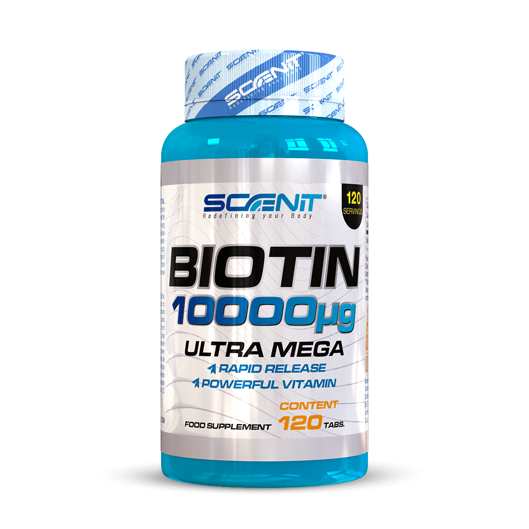 Biotin 10000 µg - Biotina en 120 tabletas