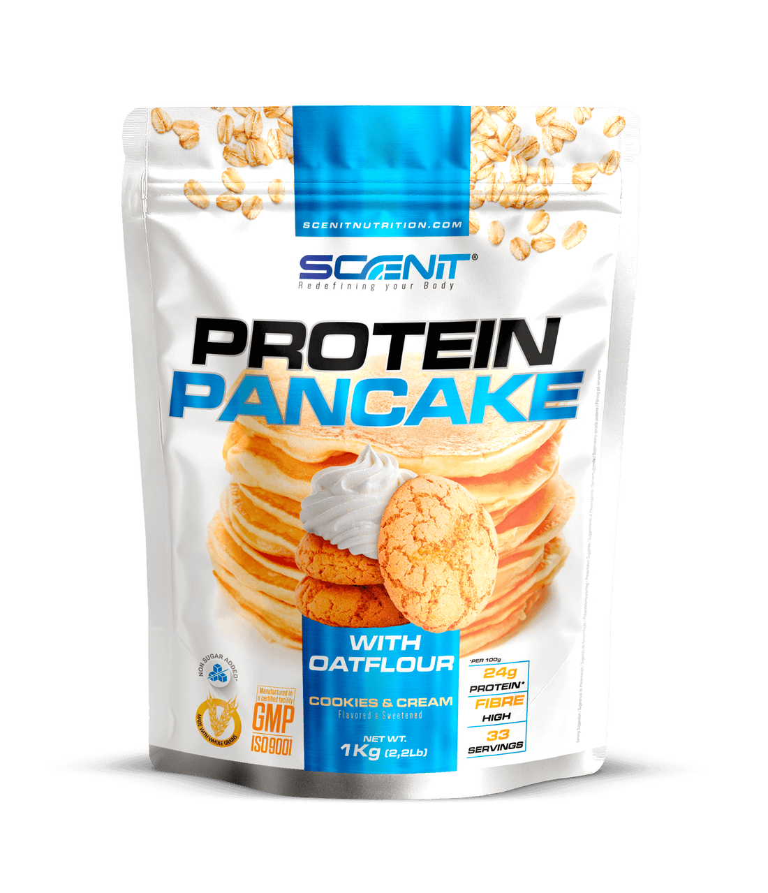 Protein Pancake - 1 kg - Con Harina de Avena, para preparar tortitas proteícas