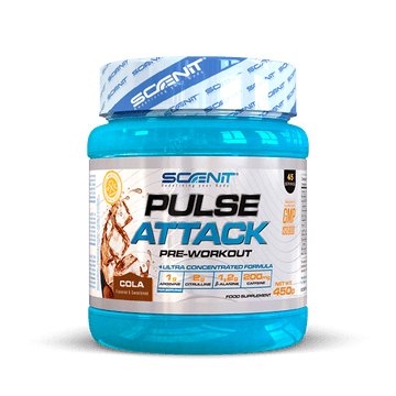 Pulse Attack - 450 g - Pre-workout for training with arginine, beta alanine, citrulline, creatine, taurine...