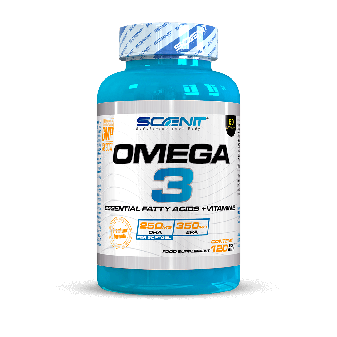 Omega 3 Premium + Vitamina E (2000 mg por dosis) - Alto contenido de 700 mg EPA, 500 mg DHA