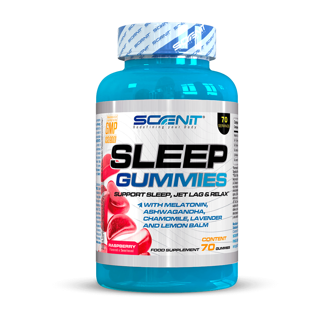 SLEEP Gummies - 70 Gominolas para dormir - 5 ingredientes clave - Con melatonina 1 mg