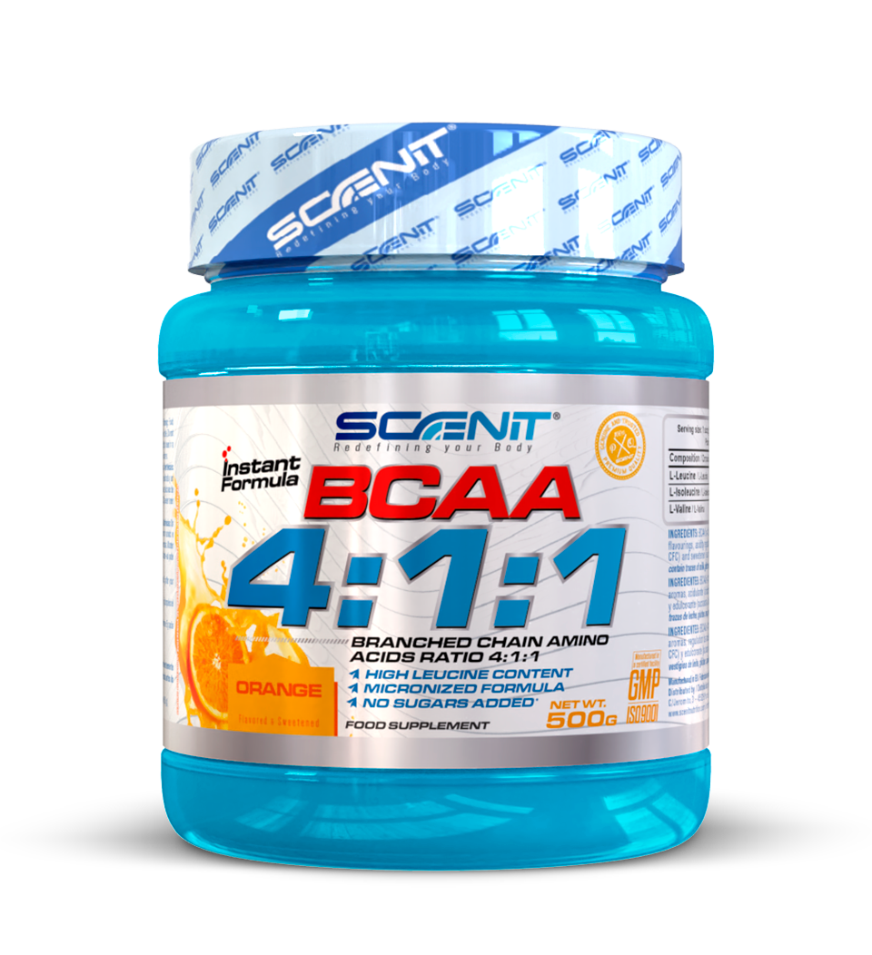 BCAA 4:1:1 - Aminoácidos en polvo saborizados - Scenit Nutrition