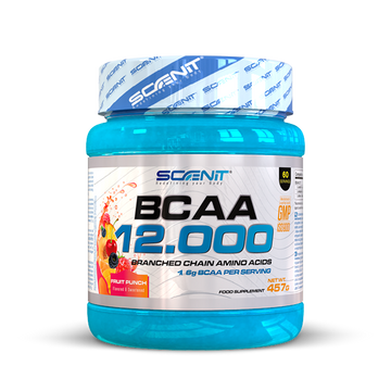 BCAA 12000 - 457 g - Aminoácidos ramificados en polvo, en 2 increibles sabores - Scenit Nutrition