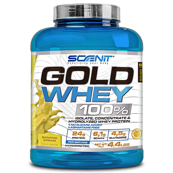 Gold Whey 100% - 2 kg - 100% whey protein de alta calidad - Scenit Nutrition