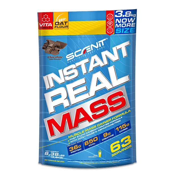 Instant Real Mass - Ganador de masa (2,72 kg, 3,8 kg, 7 kg) - Scenit Nutrition