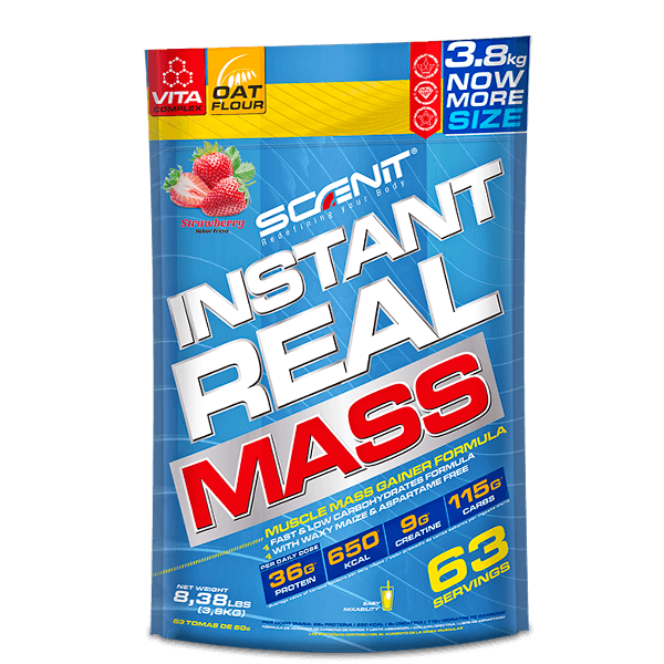 Instant Real Mass - Ganador de masa (2,72 kg, 3,8 kg, 7 kg) - Scenit Nutrition