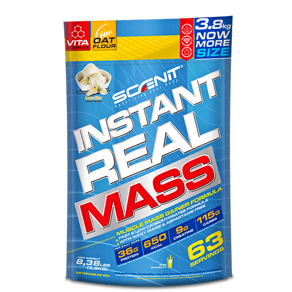 Instant Real Mass - Ganador de masa (2,72 kg, 3,8 kg, 7 kg) - Scenit Nutrition