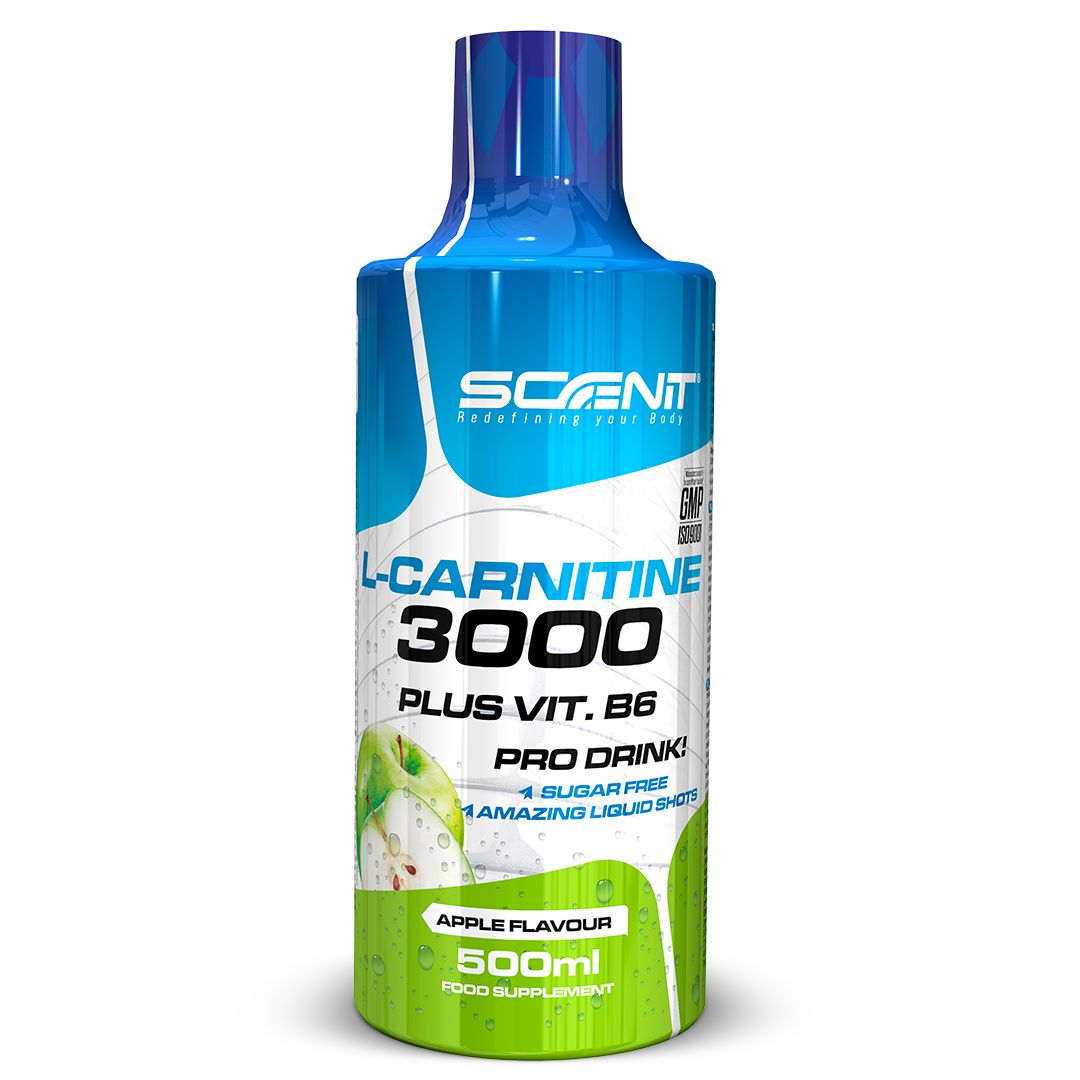 L-Carnitine 3000 + Vitamin B6 Scenit - 500 ml - 5 incredible flavors