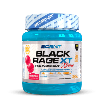 Black Rage Xtreme - 450 g - pre entreno potente profesional - Sabor piruleta