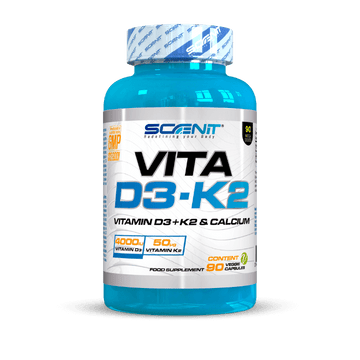 Vitamina D3 (4000 UI) + Vitamina K2 - Contribuye al sistema inmunitario, huesos y músculos